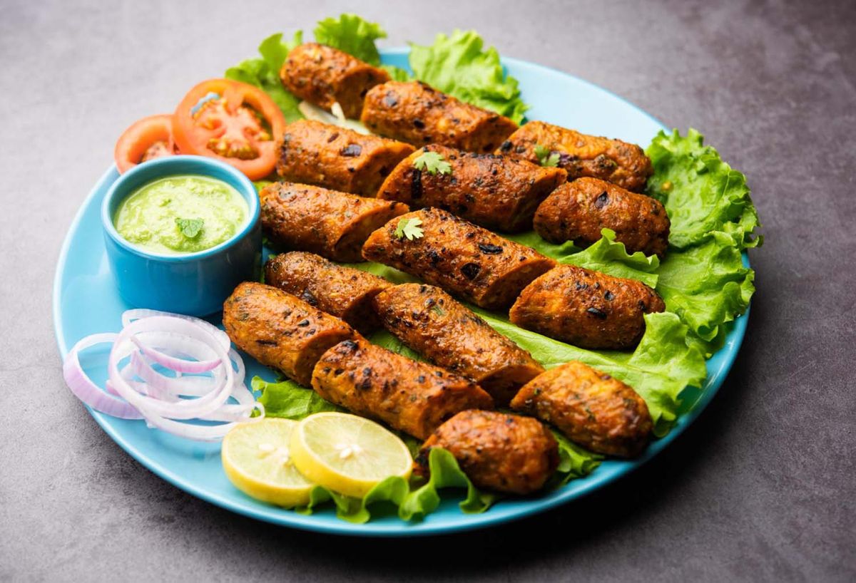 Juicy seekh kababs grilled to perfection, showcased as a must-try dish in Los Angeles.