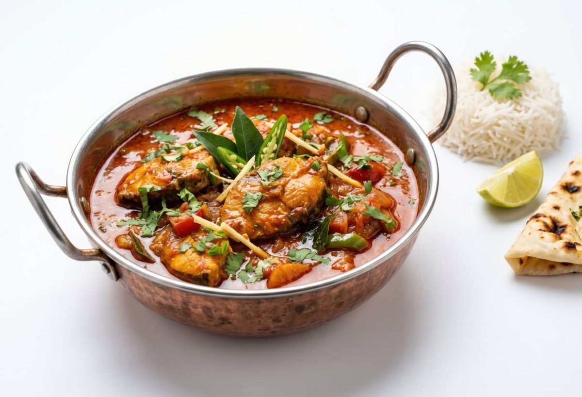 delicious fish curry dish