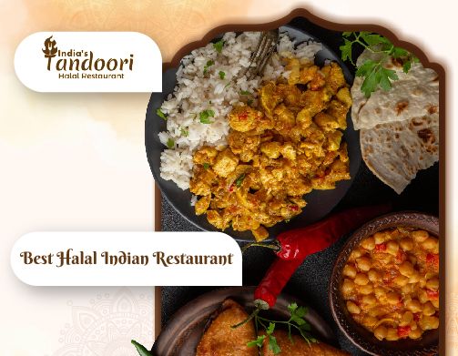 A variety of authentic Indian dishes including curry, naan, and rice served in traditional bowls, showcasing rich colors and flavors.